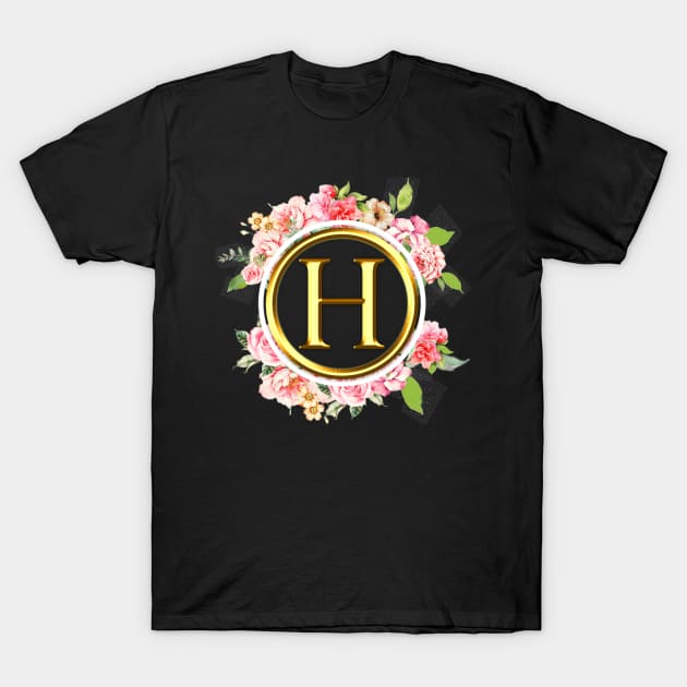 Letter H Shirt Alphabet Letter H Different Colors T-Shirt by EmmaShirt